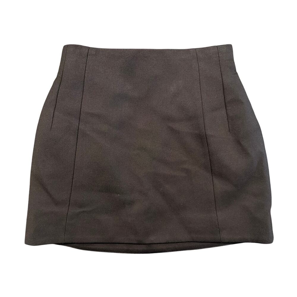 NWOT Good American Structured Mini Skirt, Black, Women's Size 2